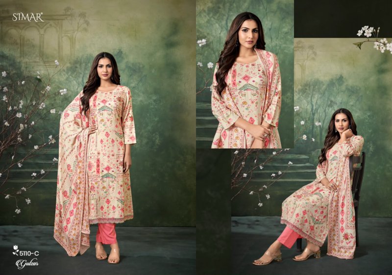 Gulzar By Glossy Viscose Pashmina Dress Materials